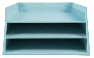 Set 3 Briefablagen Karton Aquarel