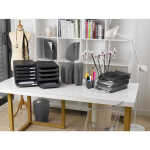 Exacompta Pen-Cube Stifte-Box mausgrau