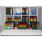 Exacompta Pen-Cube Stifte-Box karminrot