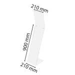 Exacompta Bodenständer voll-Acryl A4 Hoch Tr