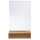 Tischaufsteller Acryl/Holz A6 Hoch