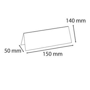 Exacompta Pack 10 Tischnamenschildr gefalt A6