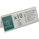 Exacompta Pack 10 Tischnamenschildr gefalt A7