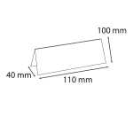 Pack 10 Tischnamenschildr gefalt A7