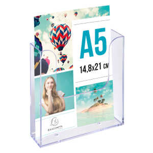 Exacompta WAND-BOX A5 hoch glasklar