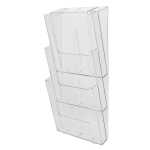 Prospekthalter Office 23,8 x 50,4 x 17,5 cm DIN A4 kristall 3 Fächer