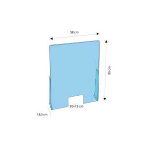 Exacompta Schutzscheibe Schalter 95x58 hoch