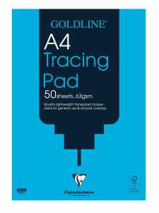 Clairefontaine Goldline Popular tracing pad A4 63g