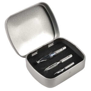 Brause Box mit 6 Zeichenfedern sort.