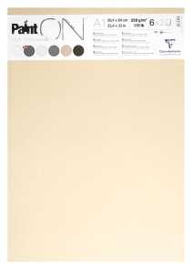 Clairefontaine Pack PaintON A1 12Bl 250g sort.