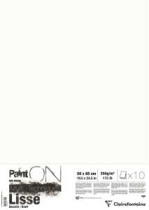Clairefontaine PaintON glatt 10Bg 50x65 w 250g