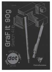Clairefontaine GraFiT DOT A5 80Bl 90g schwarz