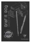 Clairefontaine GraFiT DOT A4 80Bl 90g schwarz