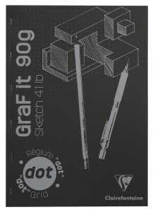 Clairefontaine GraFiT DOT A3 80Bl 90g schwarz