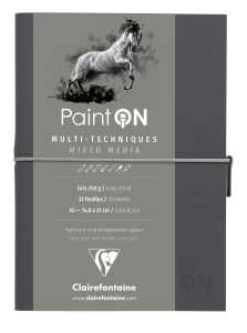 Clairefontaine PaintON Heft Fadenb 64S 250g grau