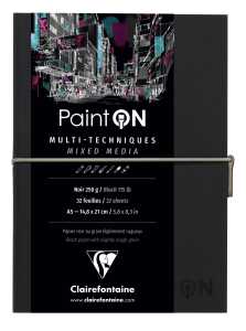 Clairefontaine PaintON Heft Fadenb 64S 250g sw