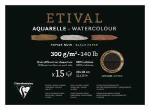 Clairefontaine Aquabl 2körn ETI sw 28x38 15B 300g