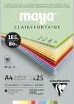Clairefontaine Maya Block A4 185g Pastell sort