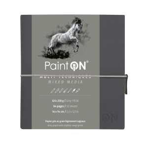 Clairefontaine PaintOn Fadenb 14x14 64S grau 250g