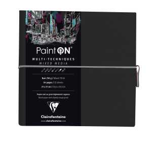 Clairefontaine PaintOn Fadenb 19x19 64S sw 250g