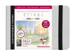 Clairefontaine Aquarellb 10x15 32VKarte 300g fkörn