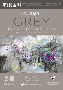 Clairefontaine PaintON US 20Bl 17,8x25,4 grau