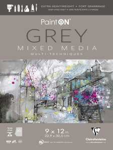 Clairefontaine PaintON US 20Bl 22,9x30,5 grau