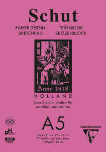 Clairefontaine Block Petit grain A5 w 180g 70Bl