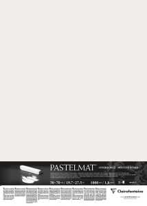 Clairefontaine Pastelmat 50x70cm 5Bl Weiß