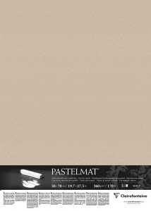 Clairefontaine Pastelmat 50x70 360g sand 5Bl