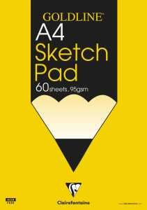 Clairefontaine Goldline sketch pad A4 60sh 95g