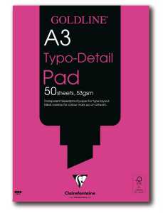 Clairefontaine Typo/Detailed pad A3 50 sheets