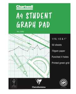 Clairefontaine Goldlgraph 50sh A4 1/2 & 1"70g 4H