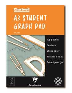 Clairefontaine Goldli graphA3 30sh 1,5,10mm 70g 4H