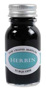 Herbin Flakon Auqarelltinte 15ml türkis