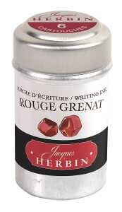 Herbin Dose mit 6 Patronen rouge grenat
