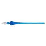 Herbin Glasfeder rund 18,5cm blau