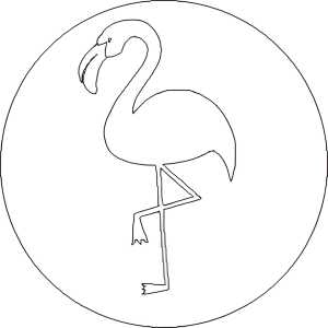 Herbin Siegel, Motiv Tropisch Flamingo