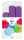 Clairefontaine Set Seide 3 Pompons Ø30x1 Ø40x2 vio