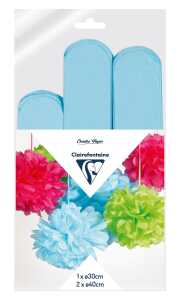 Clairefontaine Set Seide 3 Pompons Ø30x1 Ø40x2 hbl