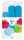 Clairefontaine Set Seide 3 Pompons Ø30x1 Ø40x2 bl