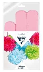 Clairefontaine Set Seide 3 Pompons Ø30x1 Ø40x2 ro