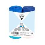 Clairefontaine 4xKreppband 5cmx10m sort. blauton