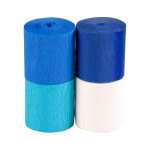 Clairefontaine 4xKreppband 5cmx10m sort. blauton