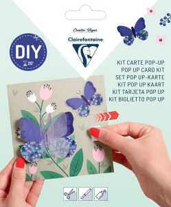 Clairefontaine POP-UP Karte 135x135+Umschl Danke