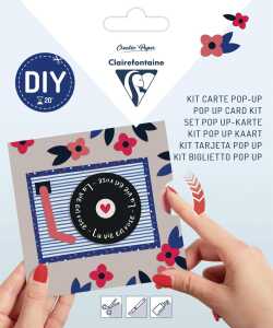 Clairefontaine POP-UPKarte 135x135+Umschl Valentin