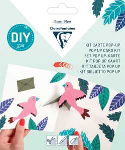 Clairefontaine POP-UP Karte 135x135+Umschl Glückw