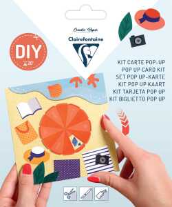 Clairefontaine POP-UP Karte 135x135+Umschl Ferien