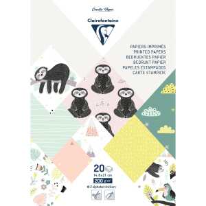 Clairefontaine Block Faultier A5 20Bl 200g sort