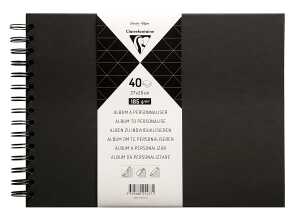 Clairefontaine Album personalisieren 40Bl sw 27x20